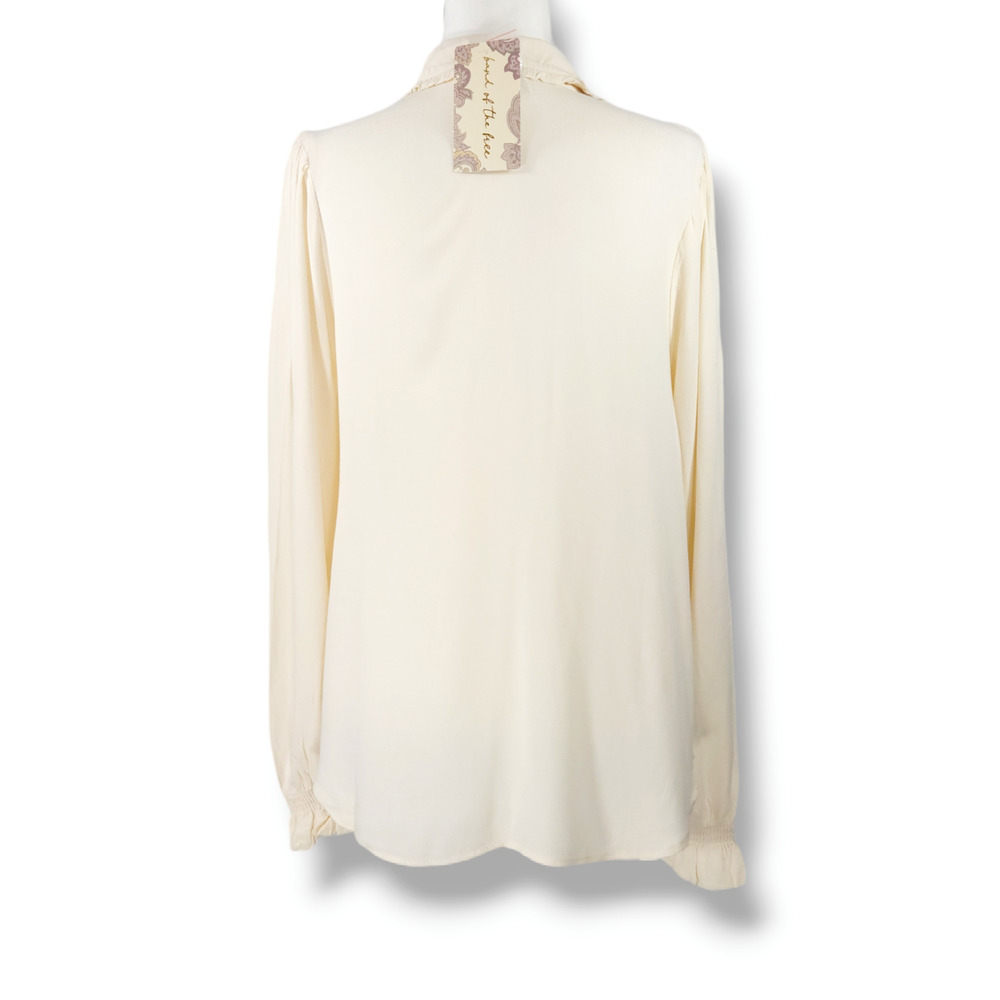 NWT B.O.G. Band of the Free Denise Ruffle Collar‎ Top Sz. M [8-10] Cream - Picture 6 of 14